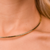 Choker Aro Flor Biju Fina - loja online