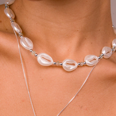 Choker Búzios Perolado