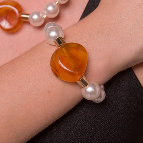 Pulseira Resina Coco E Cores - comprar online