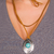 Colar Couro Turquesa Celis - comprar online
