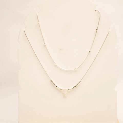 Colar Duplo Menina Encontro