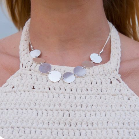 Colar Veneziana Medalhas