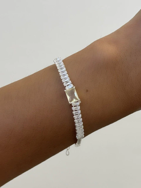Pulseira Riviera Pedra Prata - comprar online