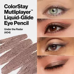 Delineador de ojos Revlon Colorstay Liquid-Glide tono Checkmate 404 Under the Radar como queda