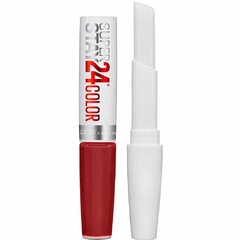 Labial Maybelline Superstay 24 hs tono 005 Everlasting Wine aplicador balsamo