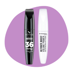 Kit Pestañas Primer Rimmel + Vogue Resist 36H