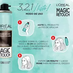 Spray Magic Retouch L'Oréal Paris modo de uso