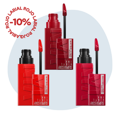 Labial Líquido Maybelline SuperStay Vinyl Ink - Rojos