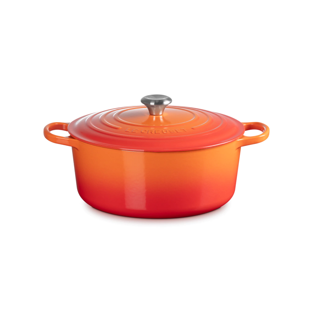 Cocotte redonda de hierro fundido volcanico