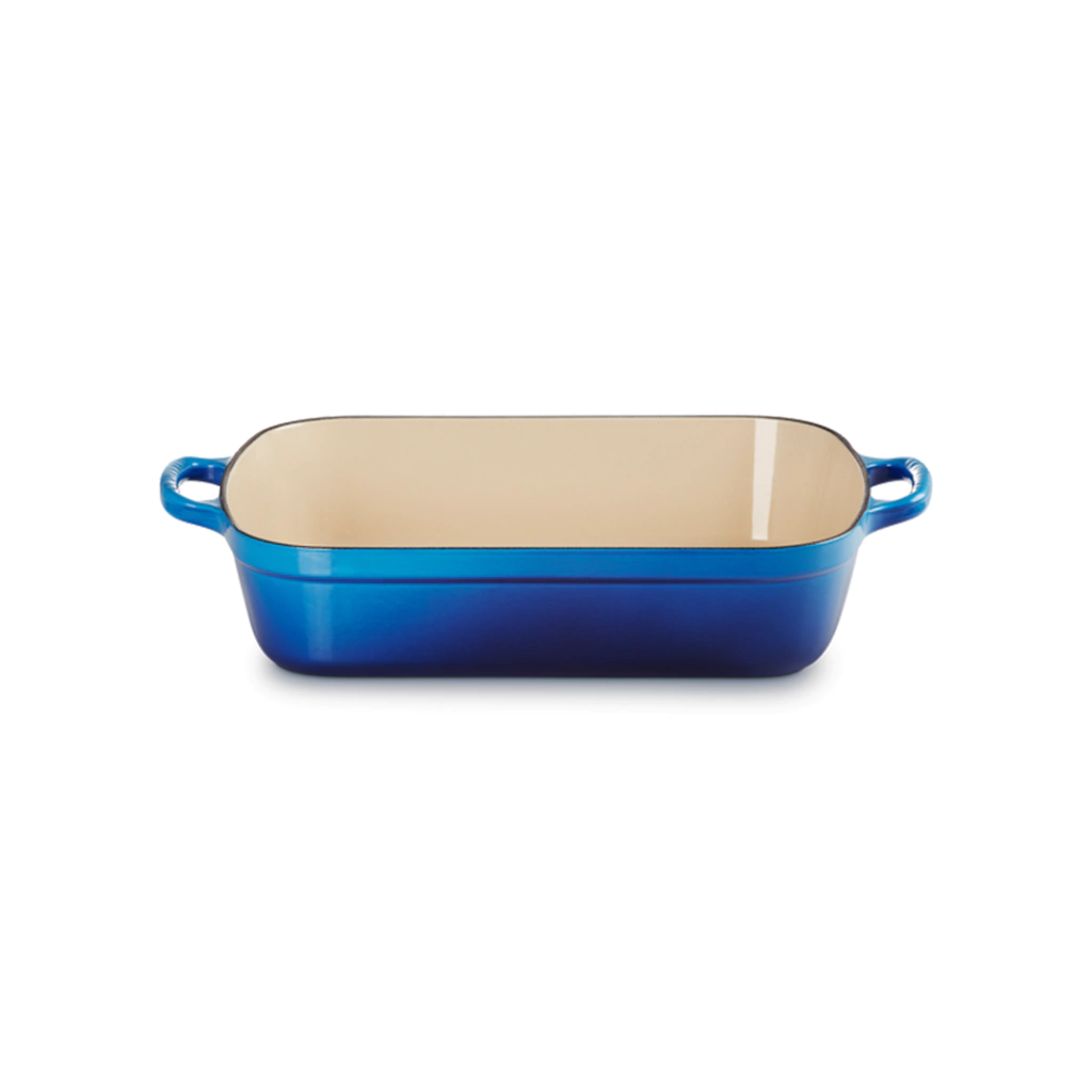 Bandeja asadora de hierro fundido azul azure