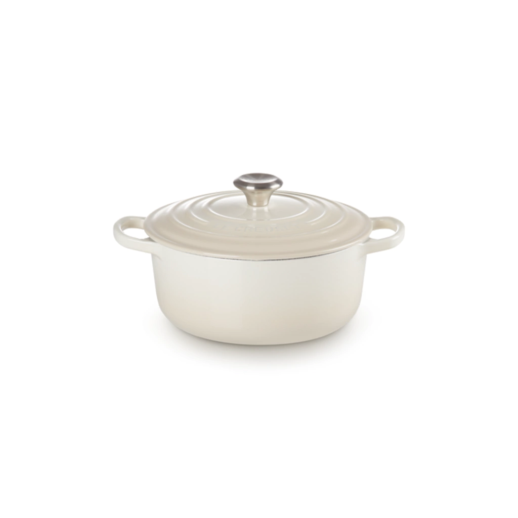Cocotte redonda de hierro fundido meringue