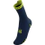 Meia de Compressão Compressport Run V4.0 (cano médio) - Azul Escuro / Amarelo na internet