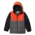 Jaqueta Columbia Powder Lite Boys Hooded Infantil - City Grey / Red Quartz