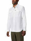 Camisa Columbia Silver Ridge 2.0 Manga Longa Masculina - Branco