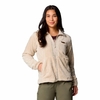 Jaqueta Fleece Columbia Fire Side II Sherpa Fz Feminina - Off-white / Dark Stone