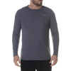 Camiseta Columbia Neblina UV Manga Longa Masculina - Cinza Escuro