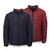Jaqueta Kailash Goose Down Puffer Reversível Masculina - Marinho / Vermelho