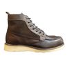 Bota Jasper Co. Moc Toe Couro Masculina - Fóssil / Camurça / Chocolate