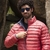 Jaqueta Kailash Goose Down Puffer Reversível Masculina - Marinho / Vermelho na internet
