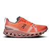 Tênis ON Running Cloudsurfer Trail Feminino - Laranja Flame / Dustrose