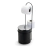 SUPORTE PAPEL HIGIENICO CHAO C/LIXEIRA INOX BLACK (9005032) - comprar online