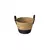CESTO ORGANIZADOR FIBRA NATURAL C/ALCA PRETO 24X18CM (9006008)