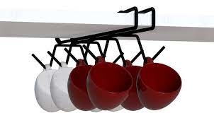 PORTA XICARA PRATELEIRA ARAMADO PRETO ELEGANCE