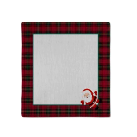 GUARDANAPO NATALINO XADREZ VERMELHO 40X40CM (9504003) - UNIDADE