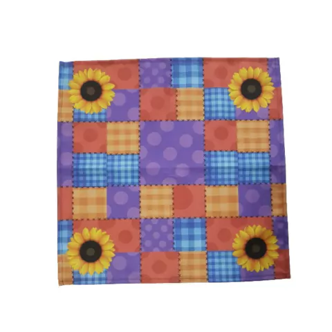 GUARDANAPO ESTAMPADO 45X45CM PATCHWORK GIRASSOL (9504003)