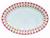 TRAVESSA OVAL CERAMICA COLORIDO GEOMETRICO 35,2X23,8X2,6CM (9505013)