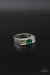 Anel de formatura verde md05 - Prata 925 - comprar online