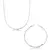 Kit Colar e pulseira 2 fios - Prata 925