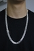 Corrente de Prata Masculina - Duplo Grumet 10mm 70cm - Prata 925