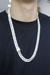 Corrente de Prata Masculina - Duplo Grumet 13mm 70cm - Prata 925 - Pai das Pratas