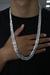 Corrente de Prata Masculina - Duplo Grumet 13mm 70cm - Prata 925