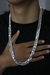 Corrente de Prata Masculina - Duplo Grumet 13mm 70cm - Prata 925 - comprar online