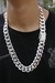 Corrente de Prata Masculina - Grumet 22mm 70cm - Prata 925