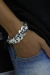 Pulseira grumet 22mm 21cm - Prata 925 - comprar online