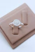anel de prata feminino arco baguete - Prata 925