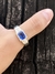 Anel de formatura azul md03 - Prata 925