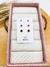 trio de brincos redondo - vermelho - Prata 925 - comprar online