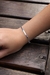 pulseira laminada de prata