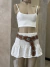 Falda/strapless Milk lino - Veronica Store