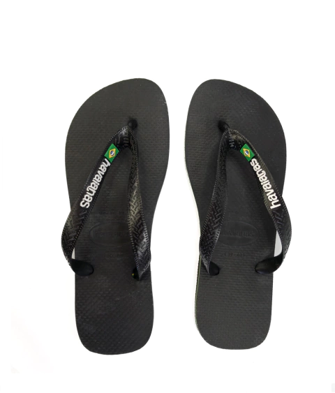HAVAIANA Brasil Logo - Negro 39 al 46
