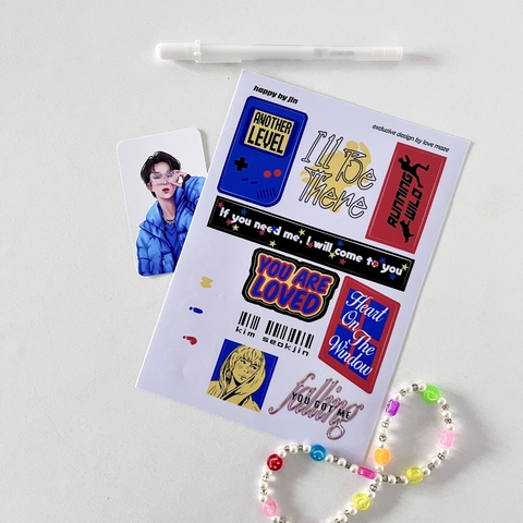 Cartela de Adesivos Happy - comprar online