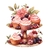 Kit com 5 decalques diversos - Coleção Cupcake - Canto que Encanta Tecidos