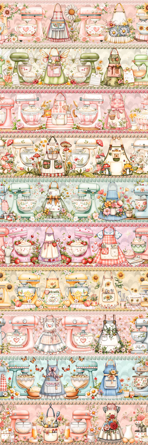 Barrado COZINHA ALEGRE - 55cm X 1,50mts - Tecido Tricoline 100% Algodão - comprar online