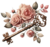 Kit com 10 decalques diversos - Coleção ROSAS CÁLIDAS - loja online
