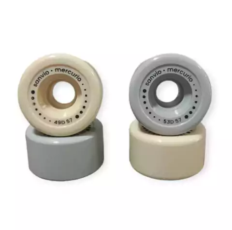 RUEDAS SANVIO MERCURIO. Juego de 8