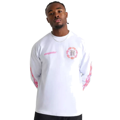 HoodRich Ironstone Long Sleeve Tee White - comprar online
